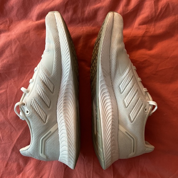 EUC all white adidas RUNFALCON 2.0 sneakers - Picture 4 of 7